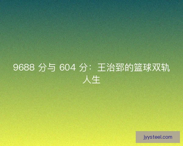 9688 分与 604 分：王治郅的篮球双轨人生